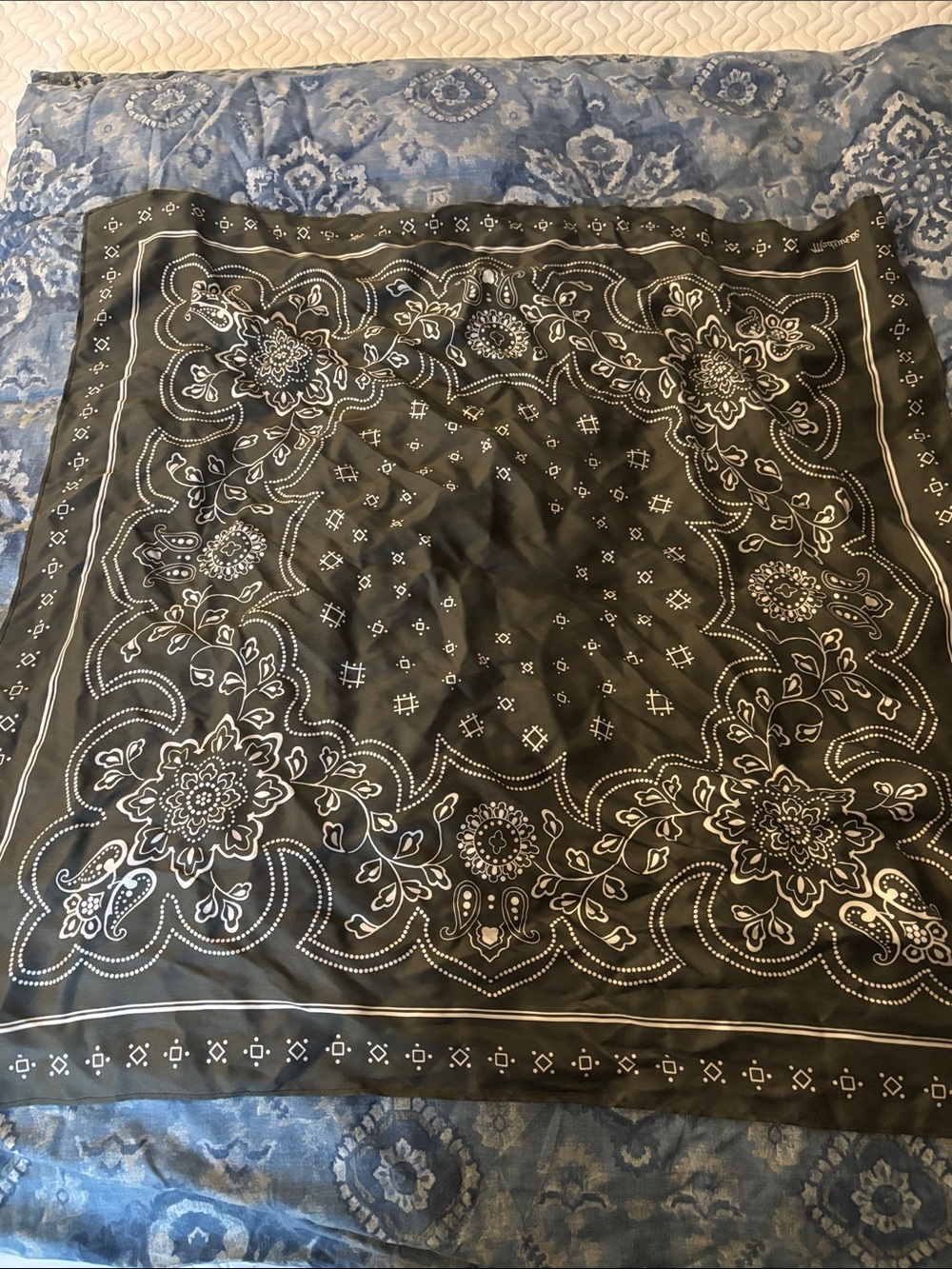 Madewell Green Silk Bandana